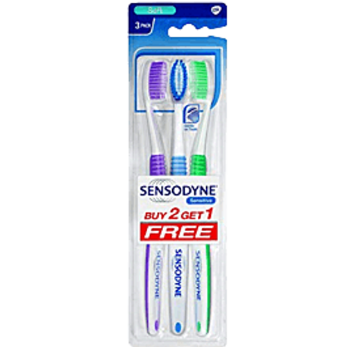 שלישיית מברשות שיניים | Sensodyne Sensitive