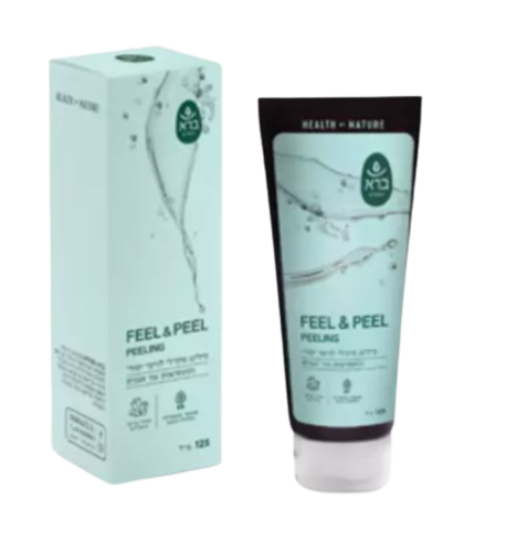 פילינג מינרלי לפנים | BARA FEEL & PEEL PEELING | ללא SLS ,פראבנים או שמנים מינרלים | מכיל 125 מ