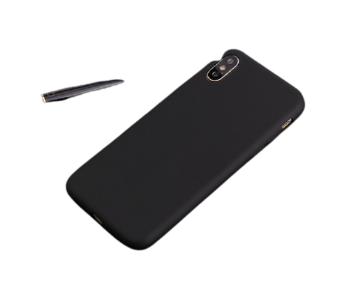 מגן סיליקון איכותי לאייפון אקס אס מקס | צבע שחור | כיסוי סיליקון לסמארטפון | Silicone Case IPhone XS-MAX אפל | Apple
