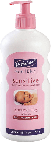 דוקטור פישר | קמיל בלו | סנסיטיב | אל סבון | עדין לתינוק | 500מ"ל ד"ר פישר | Dr. Fischer