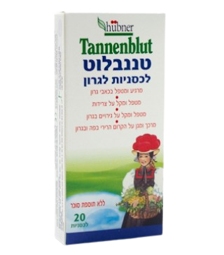 טננבלוט | היער השחור | אזוב איסלנדי ומלח ים | 20 לכסניות |  הובנר טננבלוט | Hubner Tannenblut