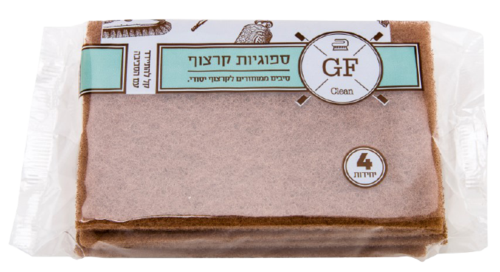 ספוג קרצוף אקולוגי | מכיל 4 יחידות באריזה
