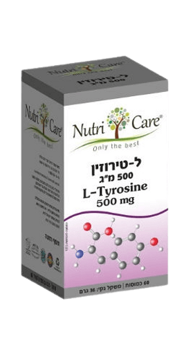 ל-טירוזין נוטרי קר | מכיל 60 כמוסות | Nutri Care נוטרי קר | Nutri Care
