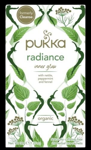 חליטת צמחים אורגנית radiance | (חליטת cleanse לשעבר ) | מכיל 20 שקיקים | פוקה | PUKKA