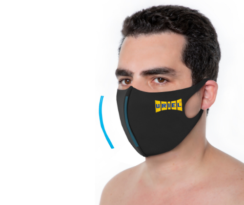 מסכת נשימה בד לייקרה לפנים רב שימושית "סופי" לבני נוער | ניתן לכבס | אוריאל אוריאל | URIEL