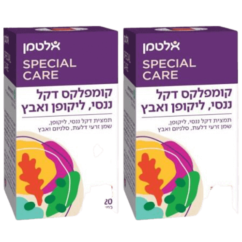 קומפלקס דקל ננסי ליקופן ואבץ (לשעבר פרוסטמד) אלטמן | 80 כמוסות- זוג| אלטמן | ALTMAN