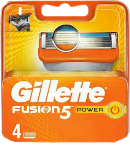 ג'ילט פיוז'ן 5 פאוור | GILLETTE FUSION 5 POWER | רביעיית סכיני גילוח | ג'ילט | Gillette