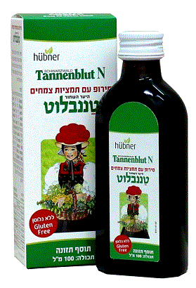 טננבלוט | סירופ עם תמציות צמחים | מהיער השחור | תוסף תזונה | מכיל 100 מ"ל |  הובנר טננבלוט | Hubner Tannenblut