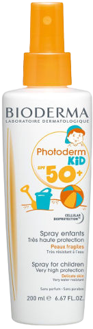 ביודרמה | פוטודרם ילדים | +SPF50 ספריי ביודרמה | Bioderma