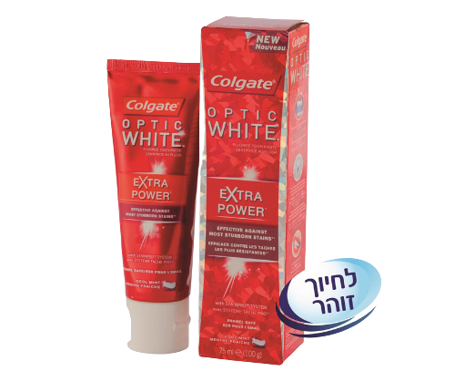 משחת שיניים | אופטיק וויט | להלבנה מיידת | 75 מ