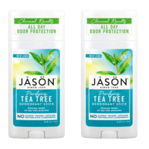 מבצע זוגי | דאודורנט סטיק עץ התה | הגנה למשך כול היום | מנטרל ריחות רעים | ג'ייסון JASON ג'ייסון | JASON