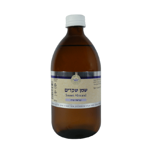 שמן שקדים אורגני | בכבישה קרה | מכיל 500 מ