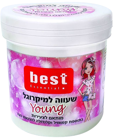 שעווה למיקרוגל | קמומיל וקלנדולה | מותאמת לצעירות | מבית בסט Best | מכיל 500 גרם