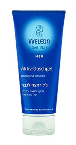 ג'ל רחצה לגבר | לניקוי ורחצה עדינה של השיער ועור הגוף | מכיל 200 מ