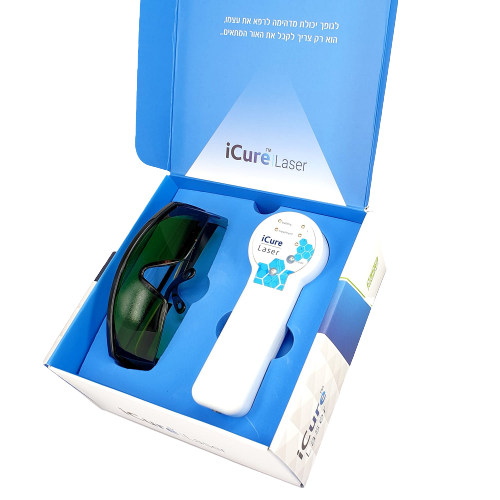 מכשיר iCure Laser | איי קיור מכשיר לייזר לכאבים | מכשיר אמריקאי הפועל על 4 אנרגיות במקביל | לטיפול בכאבי גב כאבי ברכיים כאבי צוואר מ.ד.ס פארם | פתרונות רפואיים לא תרופתיים