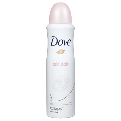 דאודורנט ספריי talc soft - מכיל 150 מ"ל דוב | Dove