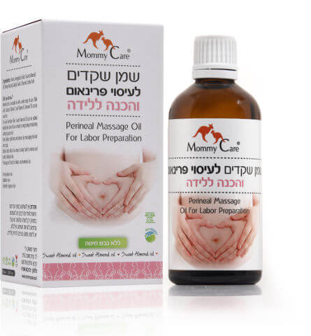 מאמי קר | שמן שקדים | לעיסוי פרינאום והכנה ללידה | ללא נבט חיטה | מכיל 100 מ"ל מאמי קר | Mommy Care