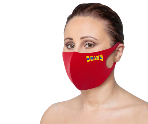 מסכת נשימה לפנים מנדפת זיעה מבד לייקרה לפנים רב שימושית 