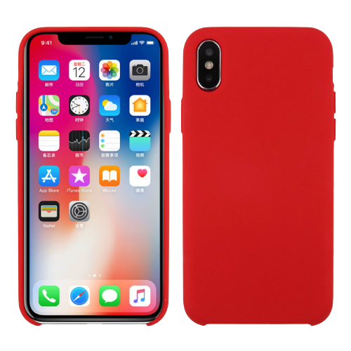 מגן סיליקון איכותי לאייפון 8 | צבע אדום | כיסוי סיליקון לסמארטפון | Silicone Case IPhone 8 Red אפל | Apple