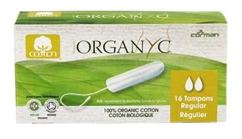 טמפון ללא מוליך - רגיל - 16 יח' Organyc