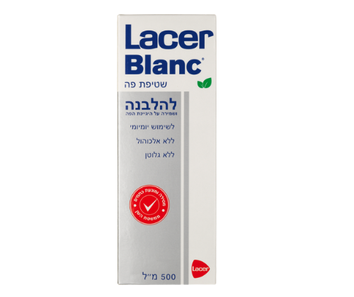שטיפת פה | להלבנה | מסירה ומונעת כתמים | 500 מ"ל | לייסר בלאנק