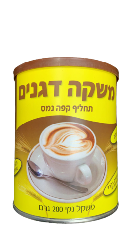 משקה דגנים | תחליף קפה נמס | 100% נמס | רכיבים טבעיים בלבד | מכיל 200 גרם