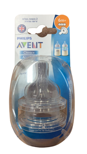 זוג פטמות | אוונט | 6M+ | זרימה מהירה | 0% BPA פיליפס | PHILIPS