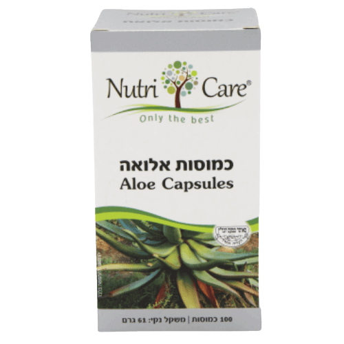 אלואה | 100 כמוסות |  נוטרי קר | Nutri Care