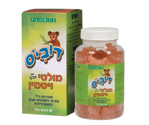 דוביס | מולטי ויטמין + אבץ לילדים | סוכריות ג