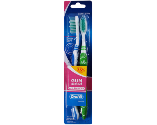 זוג מברשות שיניים | GUM PROTECT Oral B | אורל בי 