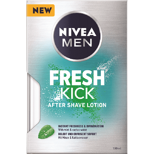 אפטר שייב קיק פרש | מכיל 100 מ"ל | After Shave Lotion | Fresh Kick |  ניוואה | NIVEA	