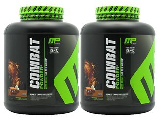 זוג | COMBAT PROTEIN POWDER | קומבט אבקת חלבון | בטעם וניל | מכיל 1.814 ק"ג |  מאסל פארם | MusclePharm