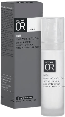 תחליב לחות לגבר | לעור הפנים והקרחת | 50 מ"ל | SPF30 | ד"ר עור | Doctor Or	
