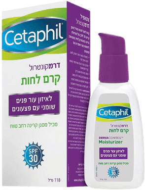 קרם לחות לפנים | עם SPF30 | להגנה מקסימלית על עור הפנים | 118 מ"ל | cetaphil | צטאפיל