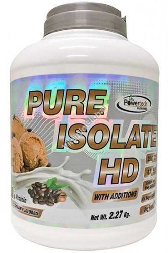 אבקת חלבון פאוורטק בטעם קפה | Pure Isolate HD אייזולט טהור | מכיל 1.8 ק