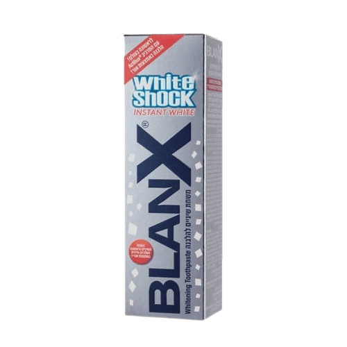 בלאנקס | משחת שיניים | 75 מ"מ | וויט שוק אינסטנט BLANKS | משחת שיניים להלבנה עם אקטילוקס! הלבנה באמצעות אור
