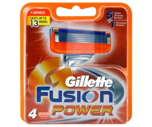 4 ראשי סכין גילוח | פיוז'ן | פאוור | ג'ילט ג'ילט | Gillette