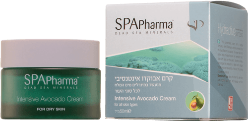 קרם פנים אבוקדו אינטנסיבי | מעושר במינרלים מים המלח | לכל סוגי העור | מכיל 50 מ