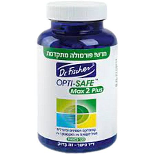 אופטי סייף מקס 2 פלוס | OPTI-SAFE MAX 2 Plus | מכיל 120 כמוסות | קומפלקס ויטמינים ומינרלים |  ד