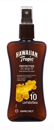 שמן הגנה | יבש | SPF10 | מכיל 200מ"ל Hawaiian Tropic