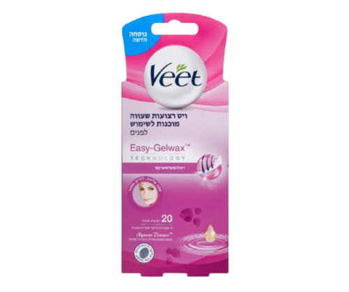 VEET - ויט רצועות שעווה מוכנות לשימוש לפנים