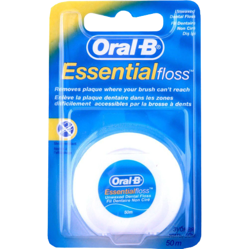 חוט דנטלי | ללא שעווה | 50 מטר | Oral B | אורל בי 
