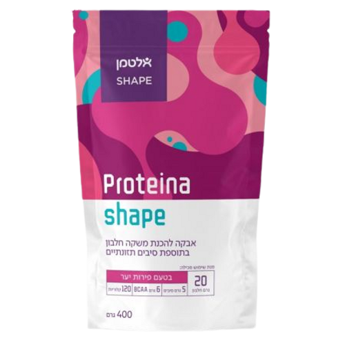 פרוטאינה שייפ  | Proteina Shape | אבקה להכנת משקה חלבון | טעם פירות יער| 400 גרם | אלטמן | ALTMAN