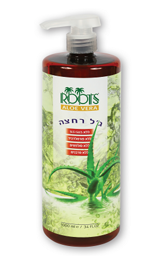 ג'ל רחצה אלוורה טבעי | מכיל 1000 מ