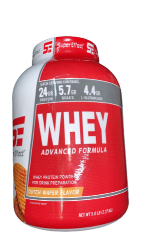 אבקת חלבון וואן וואי OneWhey | בטעם ווופל הולנדי | 2.27 ק"ג | 69 מנות הגשה | סופר אפקט | Super Effect