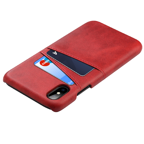 כיסוי עור איכותי לאייפון אקס אר | צבע אדום | כיסוי עור לסמארטפון | Leather Cover IPhone XR אפל | Apple