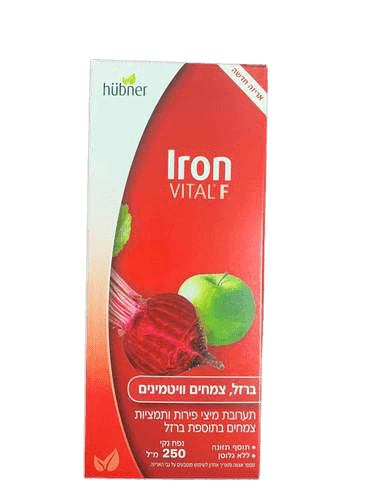 מיצי פירות ותמציות צמחים | בתוספת ברזל הובנר | מכיל 250 מ"ל | מכיל מיץ פירות וויטמינים B וC |  הובנר טננבלוט | Hubner Tannenblut