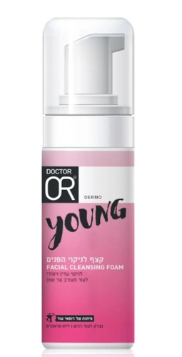 קצף לניקוי הפנים לעור מעורב-שמן | מכיל 140 מ"ל | YOUNG |  ד"ר עור | Doctor Or	