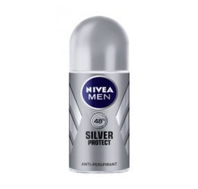 silver protect - דאודורנט רול-און לגבר - 50 מ"ל ניוואה | NIVEA	