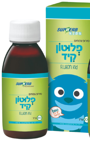 פלוטון קיד | סירופ המשלב תמציות צמחי | מכיל 200 מ"ל | סופהרב | SUPHERB